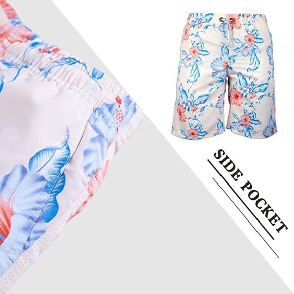 Men's Slim Quick Dry Swim Trunks Beach Holiday Party Swim Board Shorts No Mesh ( - Picture 4 of 6